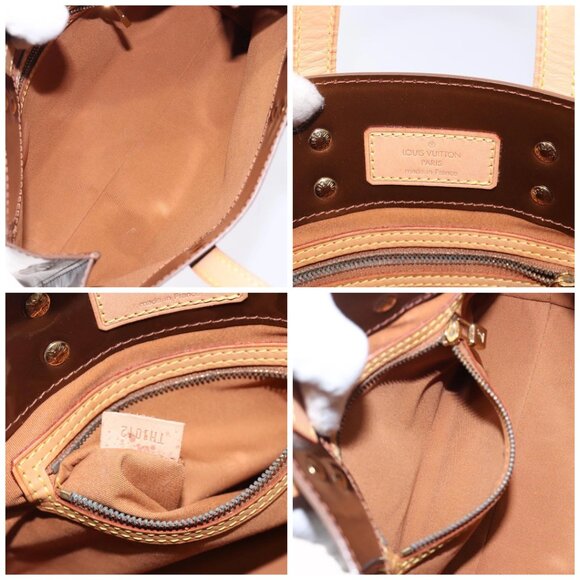 LOUIS VUITTON Monogram Vernis Reade PM Hand Bag Bronze M91146 LV Auth 132734 - Picture 15 of 16